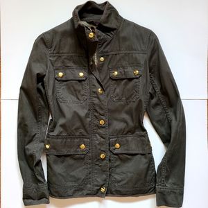 J Crew Resin-coated Twill Jacket